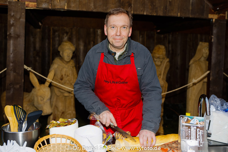Promikochen auf dem Weihnachtsmarkt in Gotha
