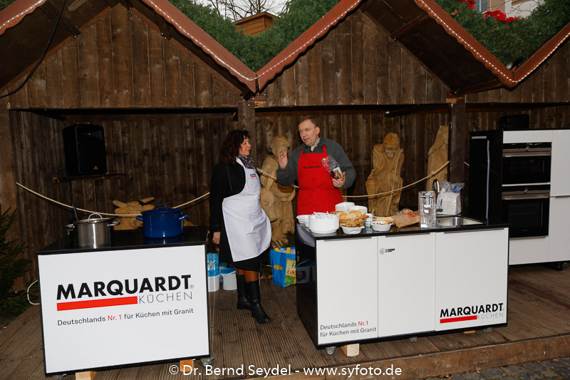 Marquardt Küchen mit Stand auf dem Weihnachtsmarkt in Gotha