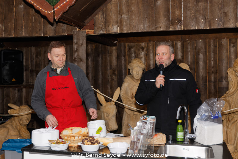 Promikochen auf dem Weihnachtsmarkt in Gotha