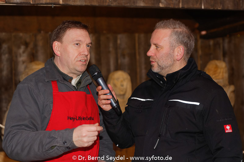 Promikochen auf dem Weihnachtsmarkt in Gotha